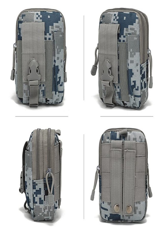 Linist Tactical Molle EDC Waist Pouch Compact Bag, Multi-Purpose Utility Tactical Pouch Belt Cell Phone Holster Holder for Workout Hiking Camping Outdoor (LI-Camouflage-B) - Image 2